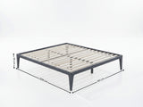 Samuel Bed Frame Dark Grey – Queen
