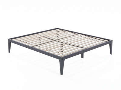 Samuel Bed Frame Dark Grey – Queen