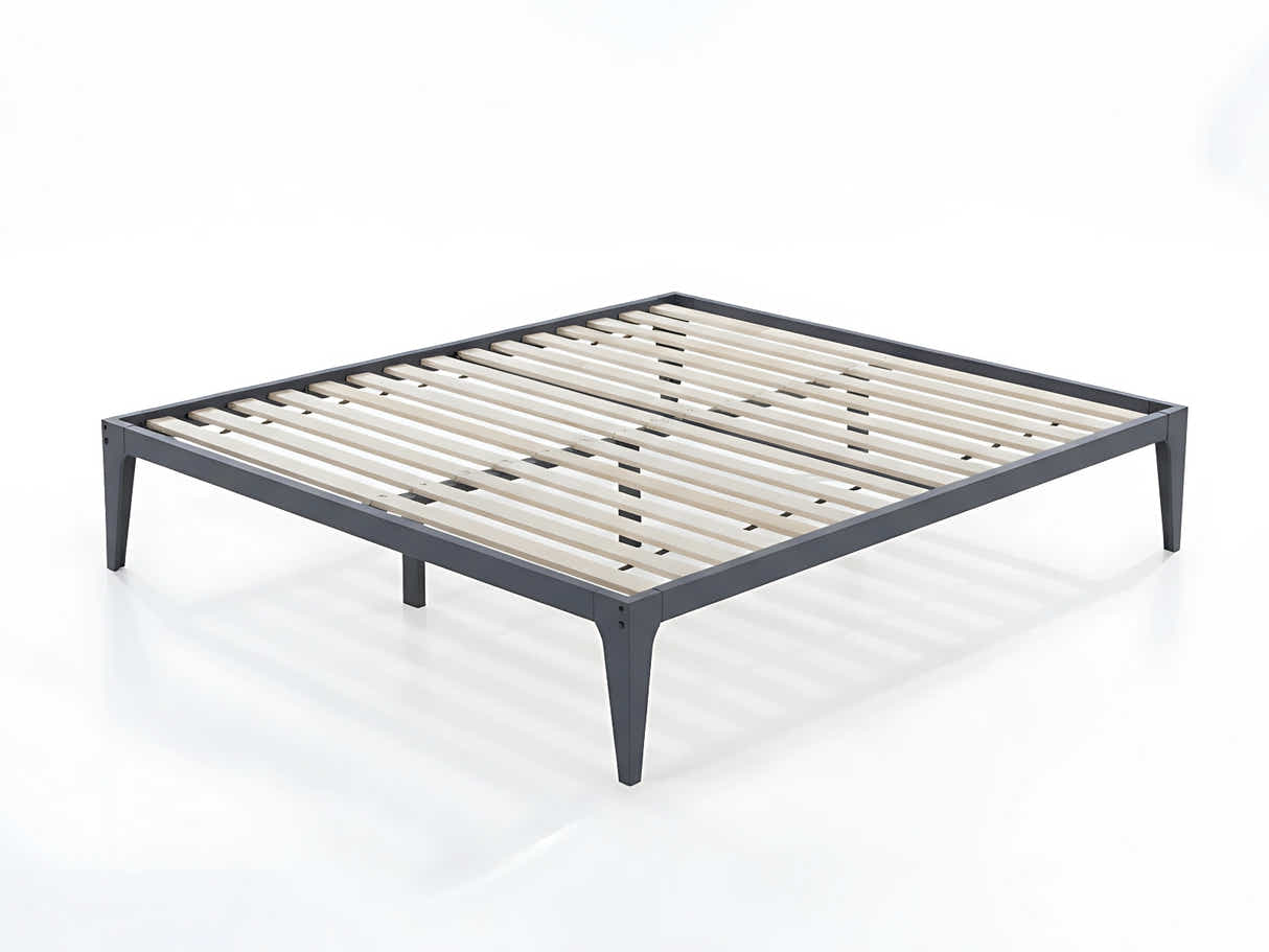 Samuel Bed Frame Dark Grey – Queen