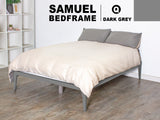 Samuel Queen Bedframe - Dark Grey