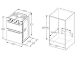 Midea Double Wall Oven 35L Top and 70L Bottom