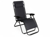 Zero Gravity Chair with Padded Cushion - Black