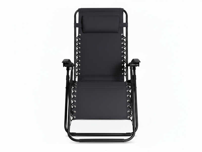Zero Gravity Chair with Padded Cushion - Black
