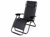 Zero Gravity Chair with Padded Cushion - Black