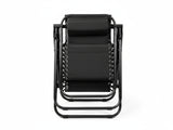 Zero Gravity Chair with Padded Cushion - Black