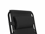 Zero Gravity Chair with Padded Cushion - Black