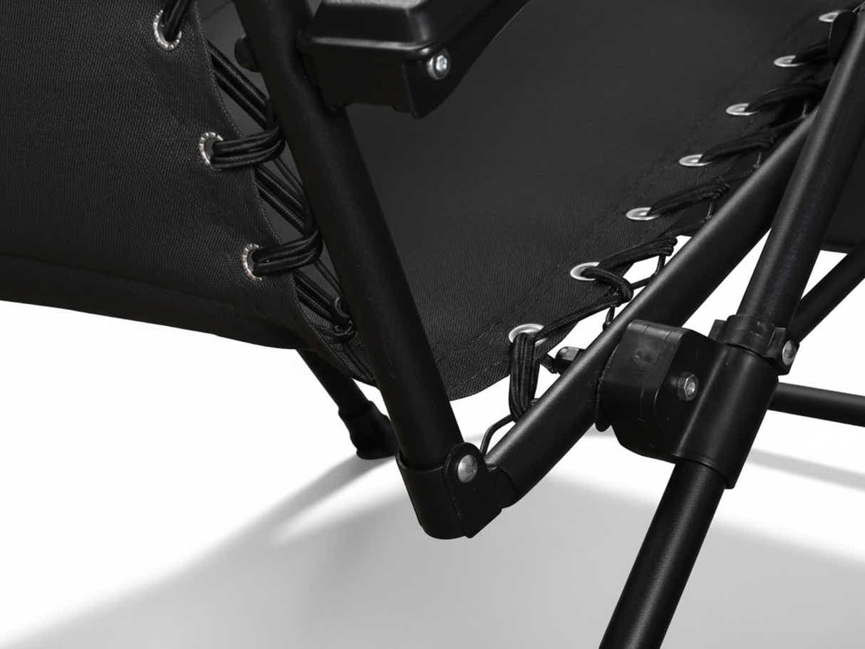 Zero Gravity Chair with Padded Cushion - Black