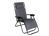 Zero Gravity Chair with Padded Cushion - Grey