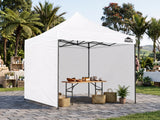 Gazebo with Silver-Coated Roof 3m x 3m - White