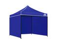 DS Gazebo with Silver-Coated Roof 3m x 3m - Blue