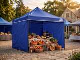 DS Gazebo with Silver-Coated Roof 3m x 3m - Blue
