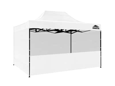 Gazebo with Silver-Coated Roof 3m x 4.5m - White