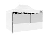 Gazebo with Silver-Coated Roof 3m x 4.5m - White
