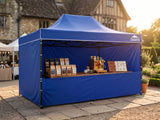 Gazebo with Silver-Coated Roof 3m x 4.5m - Blue