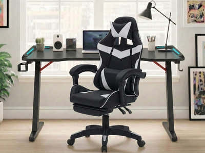 Gaming Table & Faron Gaming Chair PVC White