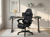 Gaming Table & Faron Gaming Chair PVC Black