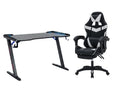 Gaming Table & Faron Gaming Chair PVC White
