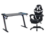 Gaming Table & Faron Gaming Chair PVC White