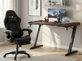 Gaming Table & Nicola Gaming chair PVC Black