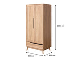 Fella 2 Doors Wardrobe With 1 Drawer