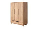 Fella 3 Doors Wardrobe With 2 Drawer