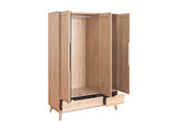 Fella 3 Doors Wardrobe With 2 Drawer