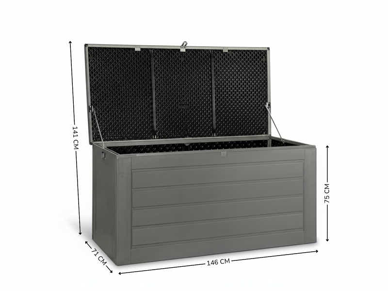 Outdoor Storage Box 680L - Grey