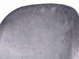 Osmond Velvet Bar Stool Grey - Set of 2