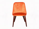 Evian Velvet Dining Chair Orange - Set of 2