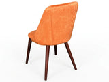 Evian Velvet Dining Chair Orange - Set of 2
