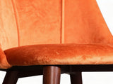 Evian Velvet Dining Chair Orange - Set of 2