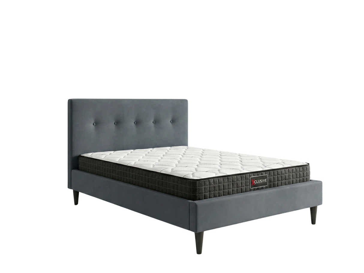Novo Bed Frame & Xclusive Pocket Spring Mattress X20 - King Single