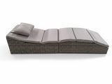 Miller Foldable Outdoor Sun Lounger - Light Grey