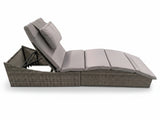 Miller Foldable Outdoor Sun Lounger - Light Grey