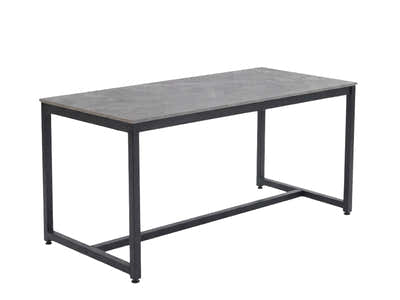 Grey Marble Look Dining Table - 160 cm