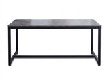 Grey Marble Look Dining Table - 160 cm