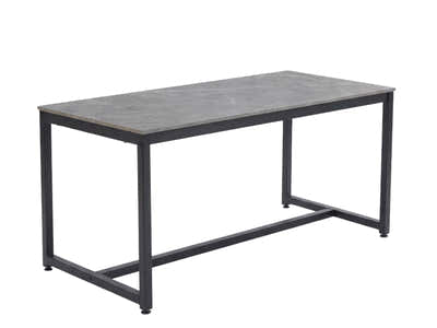 Grey Marble Look Dining Table - 160 cm