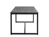 Grey Marble Look Dining Table - 160 cm