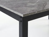 Grey Marble Look Dining Table - 160 cm