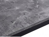 Grey Marble Look Dining Table - 160 cm
