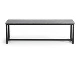 DS Grey Marble Look Dining Bench - 140 cm