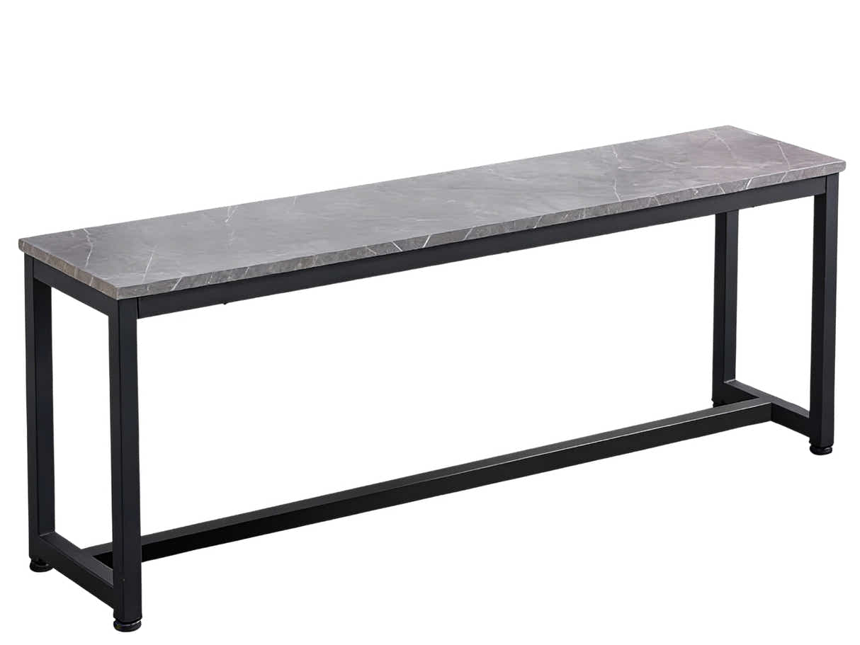 DS Grey Marble Look Dining Bench - 140 cm