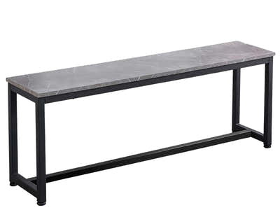 DS Grey Marble Look Dining Bench - 140 cm