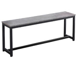 DS Grey Marble Look Dining Bench - 140 cm