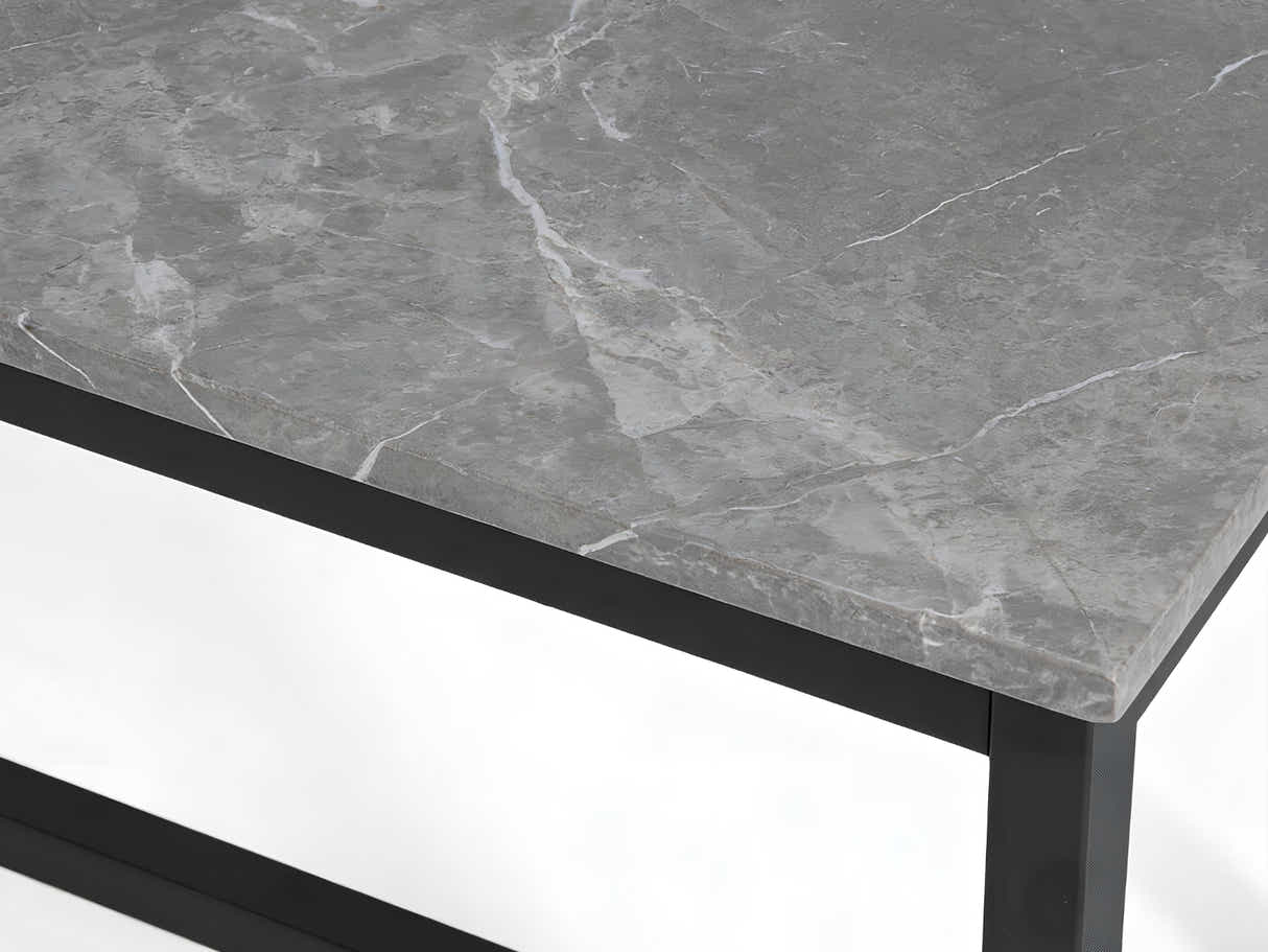 DS Grey Marble Look Dining Bench - 140 cm