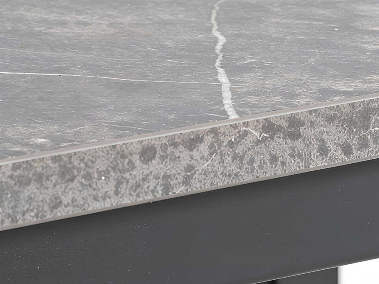 DS Grey Marble Look Dining Bench - 140 cm