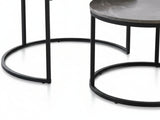 Nesting Coffee Table Set - Grey Marble Look
