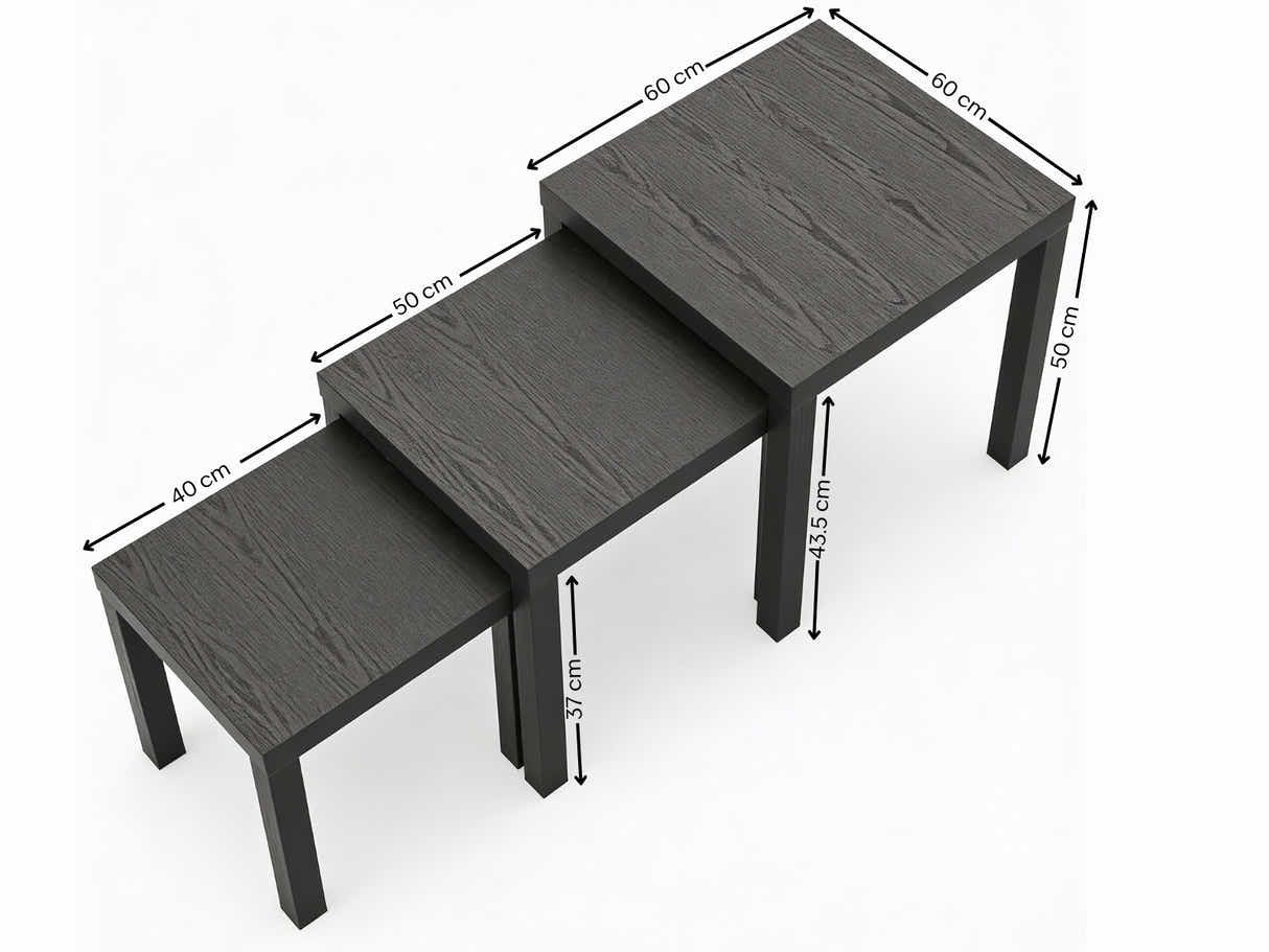 Rennick Nesting Table Set - Black