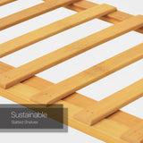 DS BS 3-Layer Wood Plant Shelves With Hanging Rod