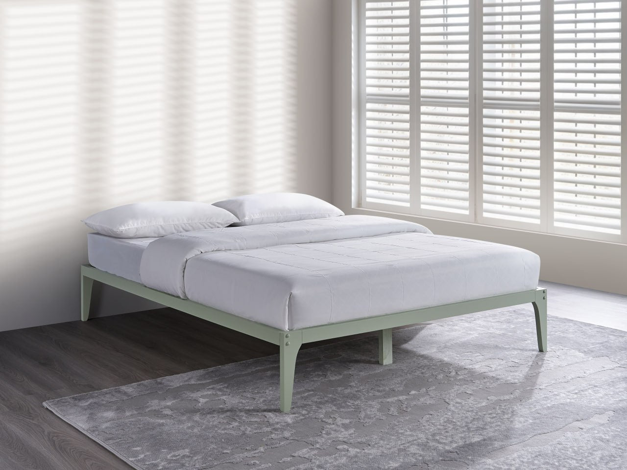 Samuel Queen Bedframe - Sage